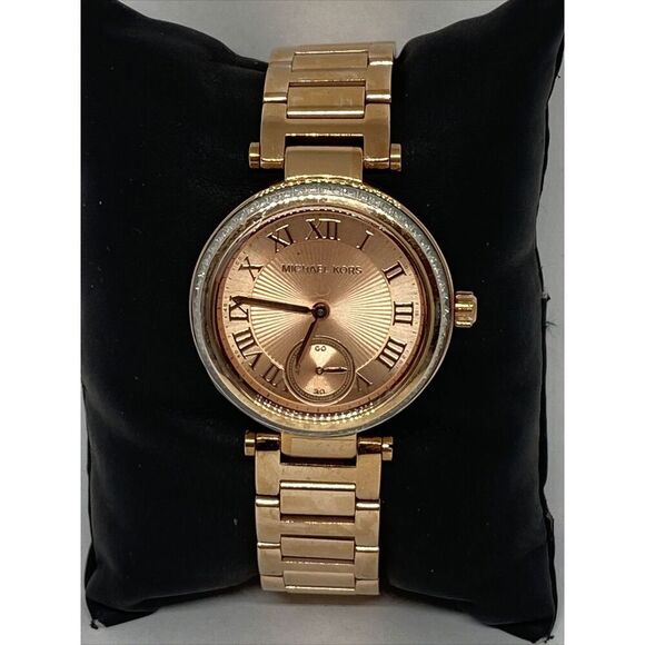 Michael Kors Skylar MK5971 Womens Stainless Steel Analog Dial Quartz Watch JK466 - Picture 1 of 12